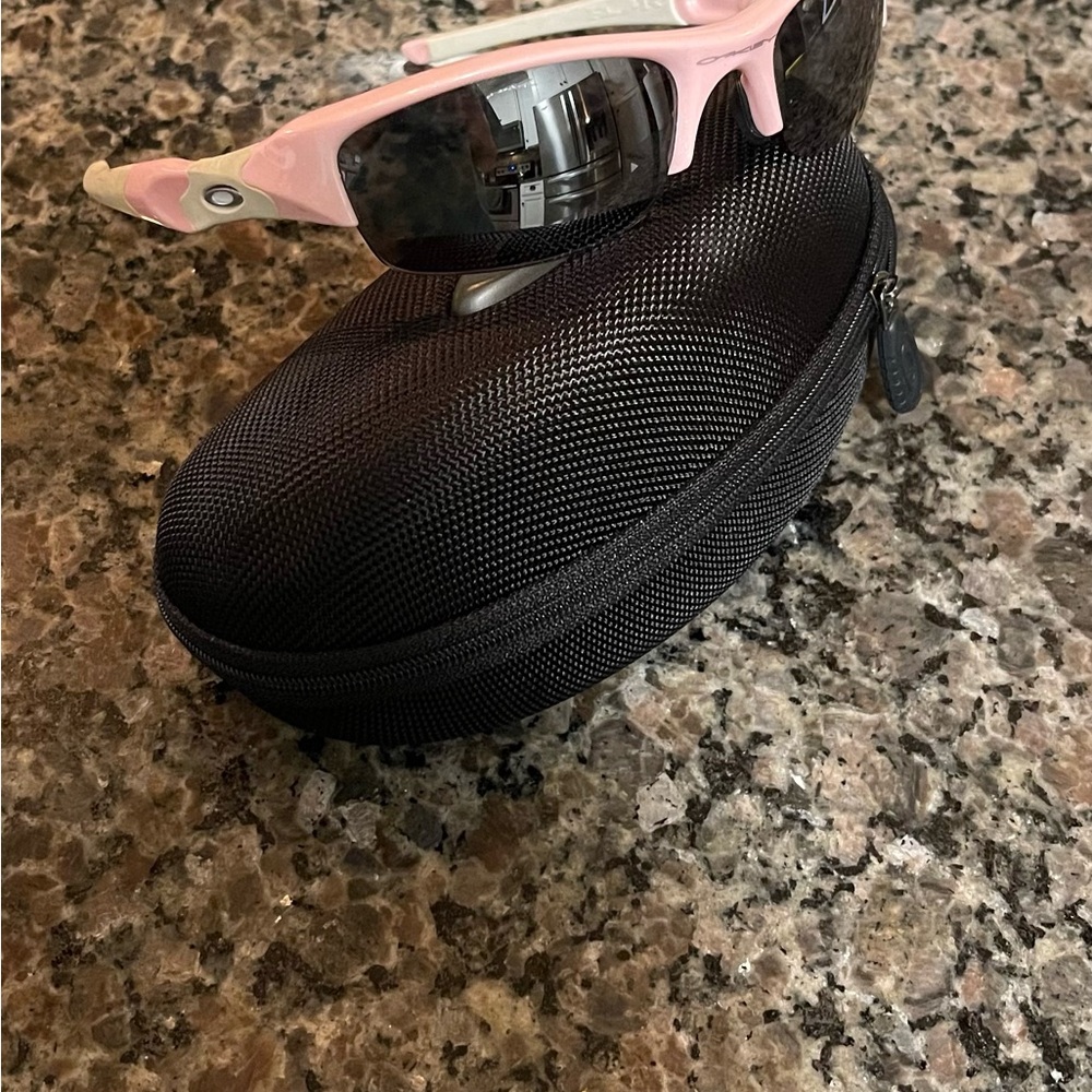 Oakley Pink Sunglasses with Black Case
